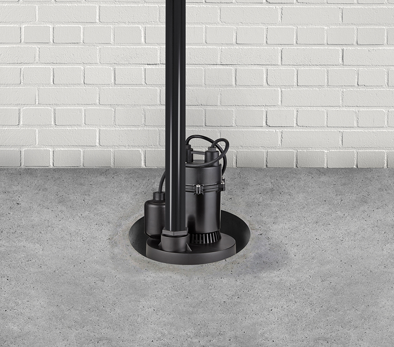Submersible water Pump for flood prevention in a basement floor