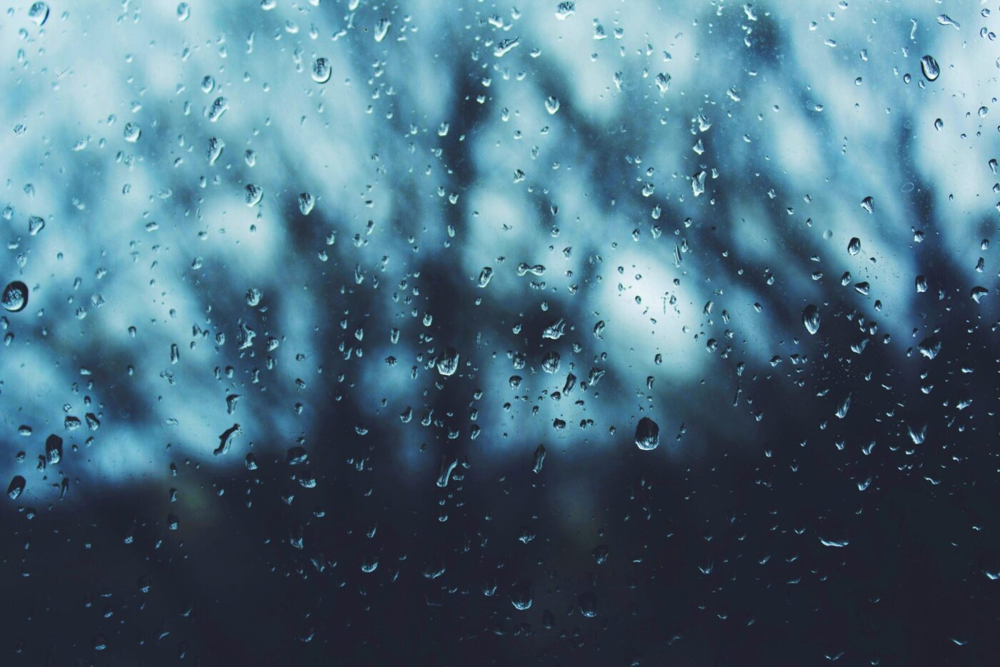 drops of water on window