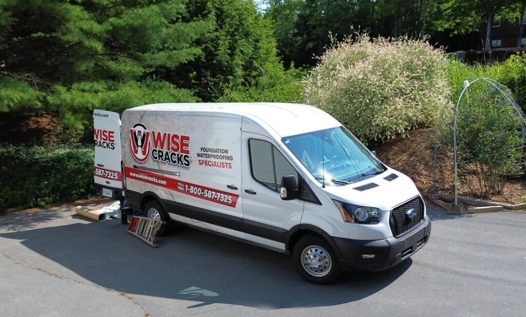 Wise Cracks van in a parking lot